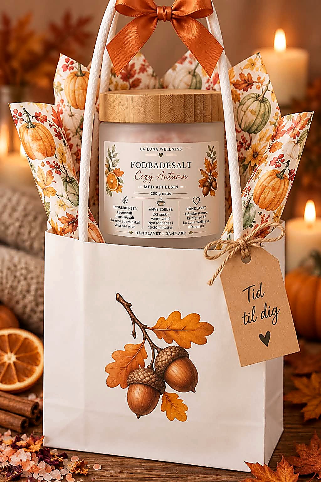 Cozy Autumn fodbadesalt i gavepose