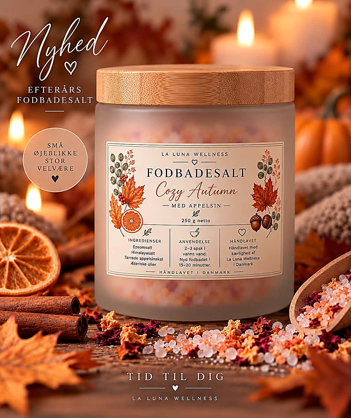 Cozy Autumn fodbadesalt fra La Luna Wellness